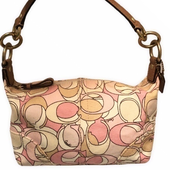 Coach pink tan optic c mini bag - Picture 1 of 9